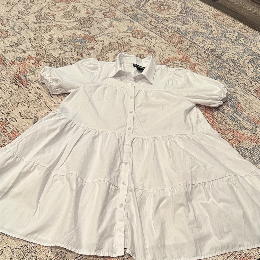 🔔White Tiered Women Dress
